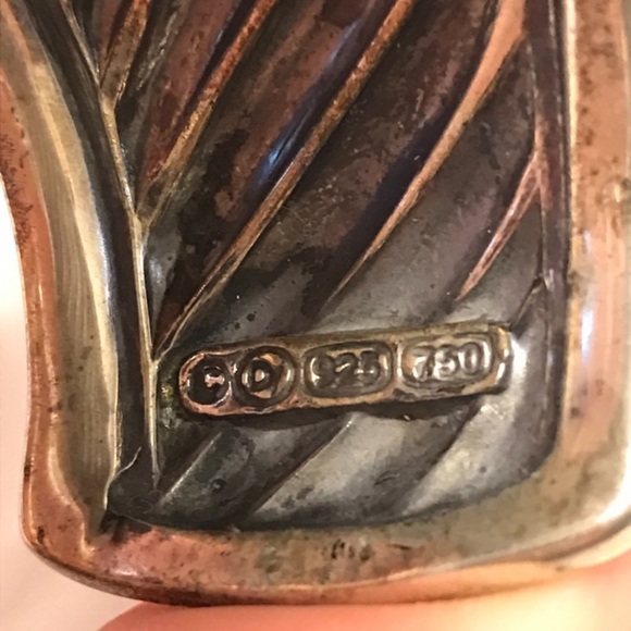 DAVID YURMAN Two-Tone Sculpted Cable Cuff Bracelet - Picture 3 of 7